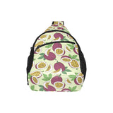Paassion fruit pattern All Over Print Chest Bag