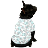 Shell polynesian tribal All Over Print Pet Dog Round Neck Fuzzy Shirt