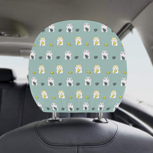 Cute hamster cheese pattern Car Headrest Cover