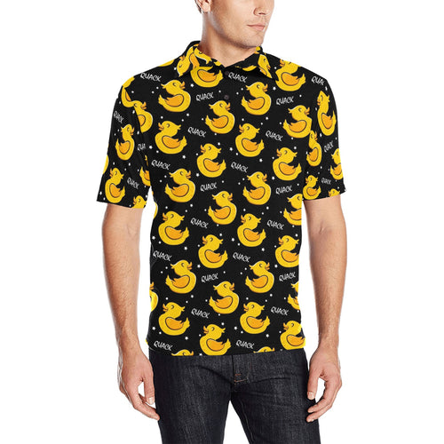 Duck Pattern Print Design 05 Men's All Over Print Polo Shirt