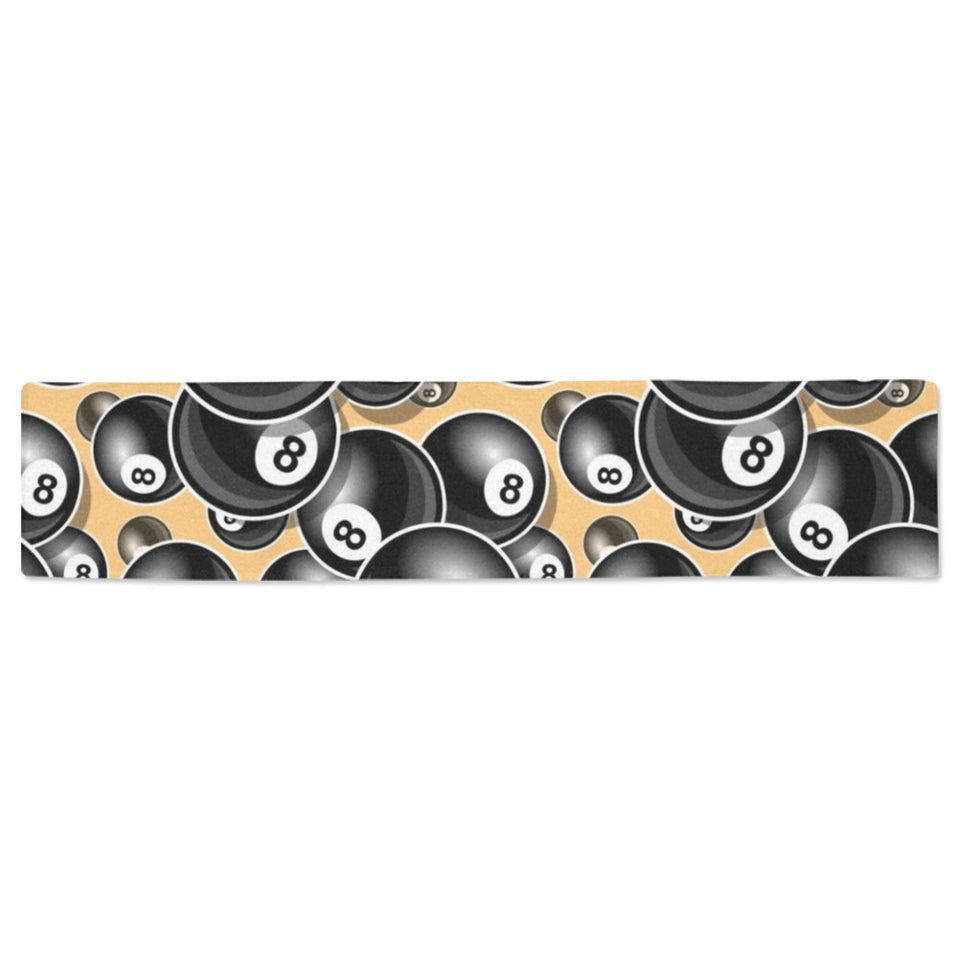 Billiard Ball Pattern Print Design 04 Table Runner