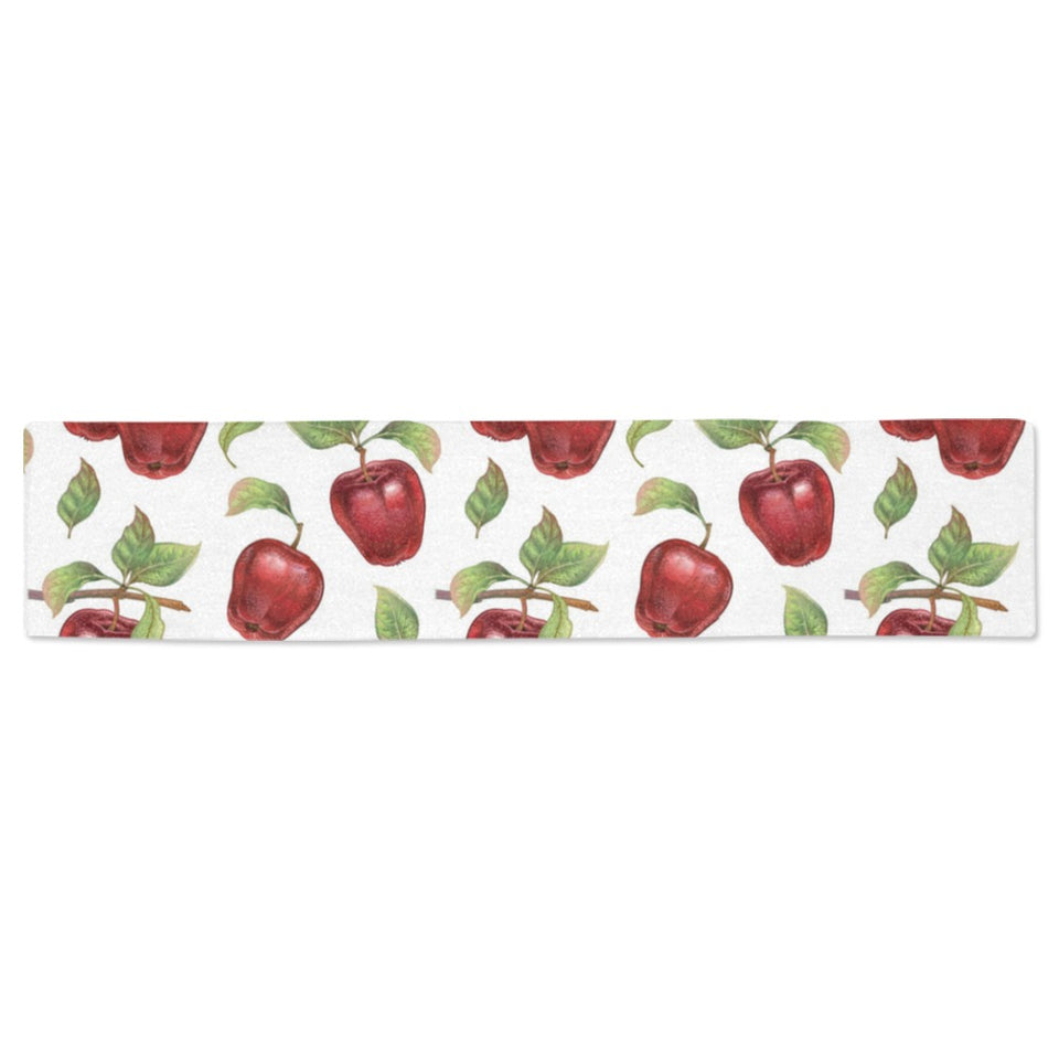 Red apples pattern Table Runner