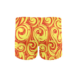 Fire flame design pattern Men's Swimming Trunks