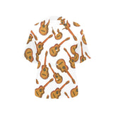 Paint Guitar Pattern Women's All Over Print Hawaiian Shirt