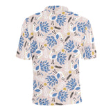 Cute peacock pattern Men's All Over Print Polo Shirt