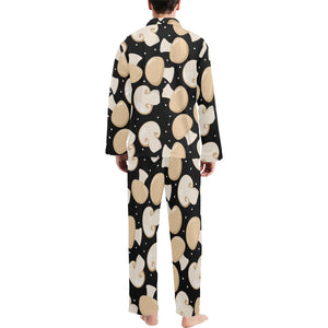 Champignon mushroom pattern Men's Long Pajama Set