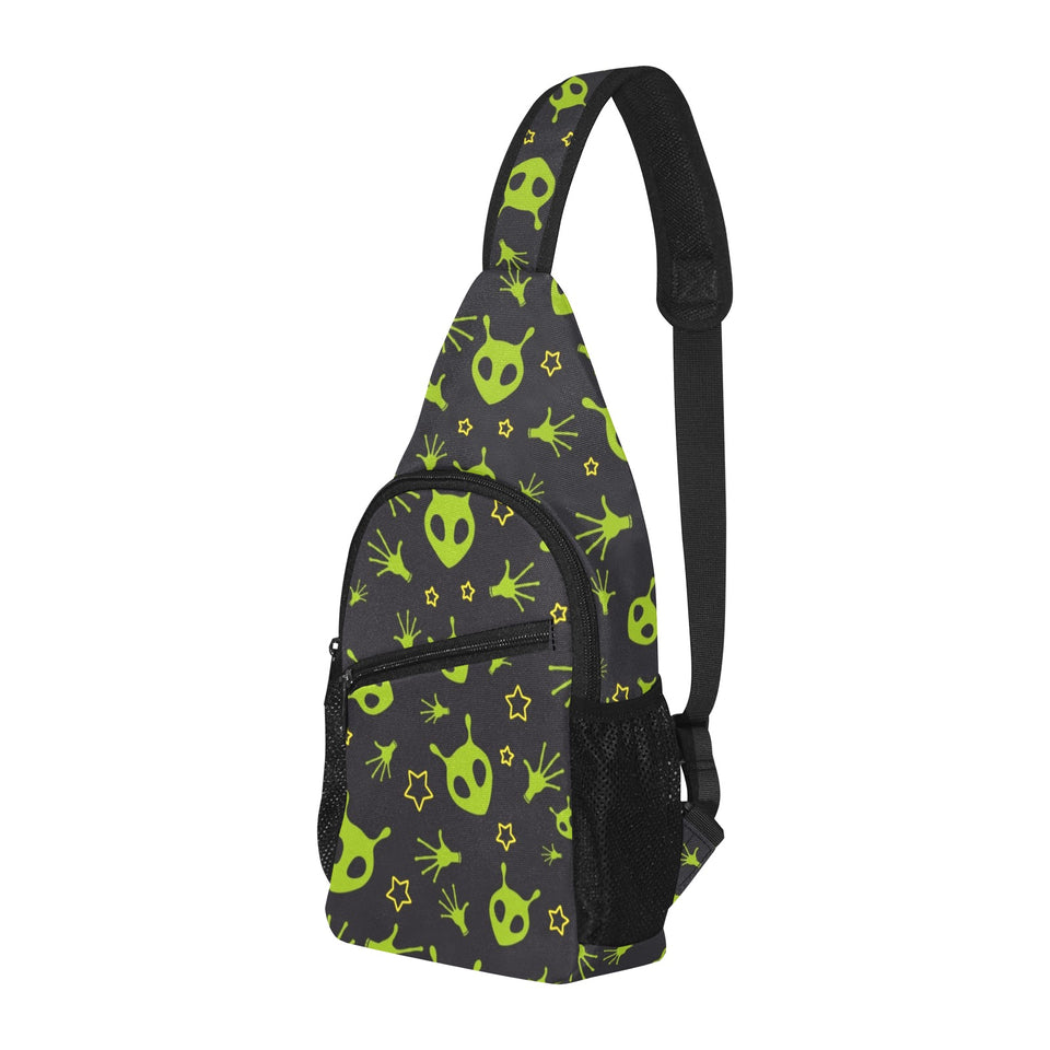 Alien Pattern Print Design 02 All Over Print Chest Bag