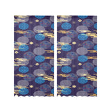 Blue japanese pattern cloud wave flower Gauze Curtain