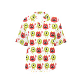 Alien Pattern Print Design 05 Women's All Over Print Hawaiian Shirt