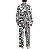 Zebra skin pattern Men's Long Pajama Set