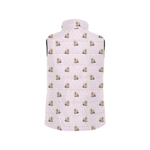 Yorkshire Terrier Pattern Print Design 02 Men's Padded Vest
