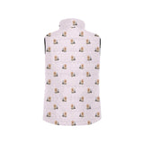 Yorkshire Terrier Pattern Print Design 02 Men's Padded Vest