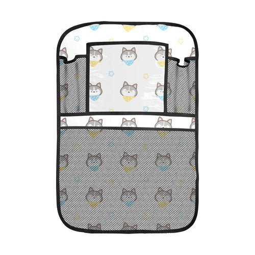 Cute Siberian Husky pattern Car Seat Back Organizer