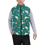 Kangaroo leaves pattern Men's Padded Vest