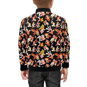 Goldfish Pattern Print Design 03 Kids' Boys' Girls' Bomber Jacket
