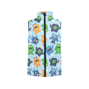 Alien Pattern Print Design 04 Men's Padded Vest