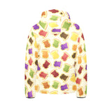 Bread Toast Pattern Print Design 02 Kids' Boys' Girls' Padded Hooded Jacket