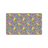 Cute yellow monkey leaves pattern Doormat