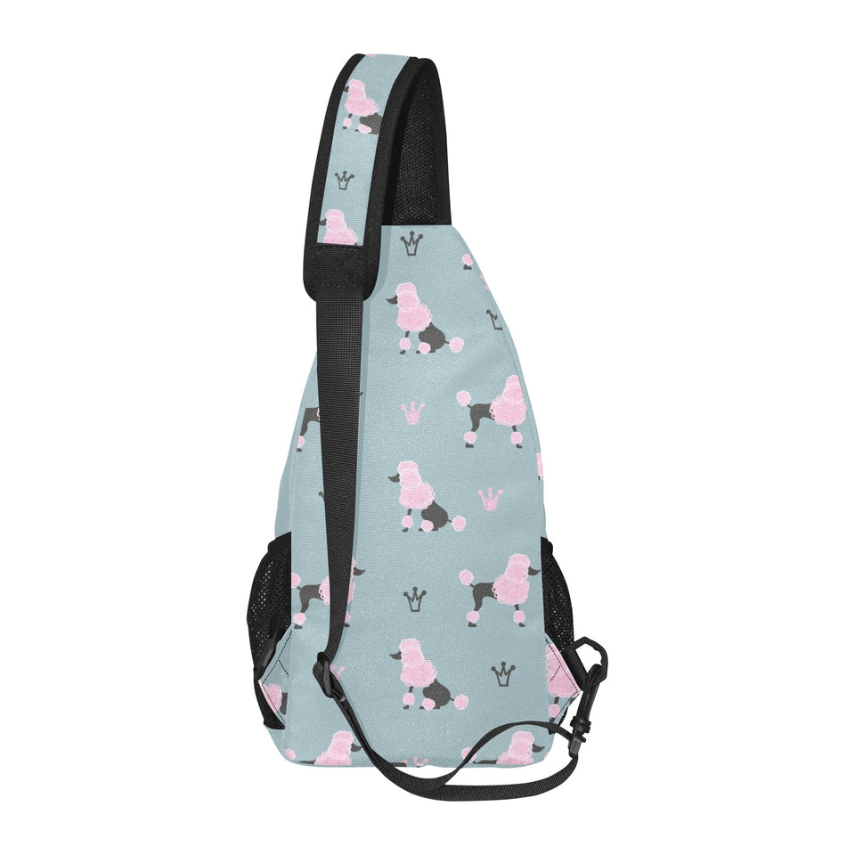 poodle dog pattern All Over Print Chest Bag