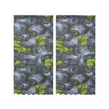 blueberry pattern Gauze Curtain