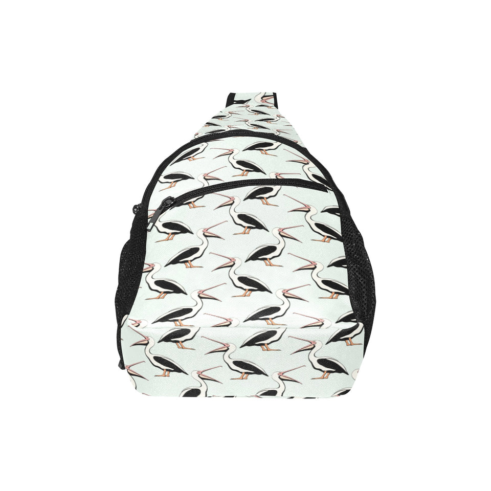 Pelican Pattern Print Design 02 All Over Print Chest Bag