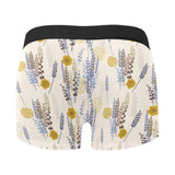 Lavender modern pattern blackground Men's All Over Print Boxer Briefs Men's Underwear