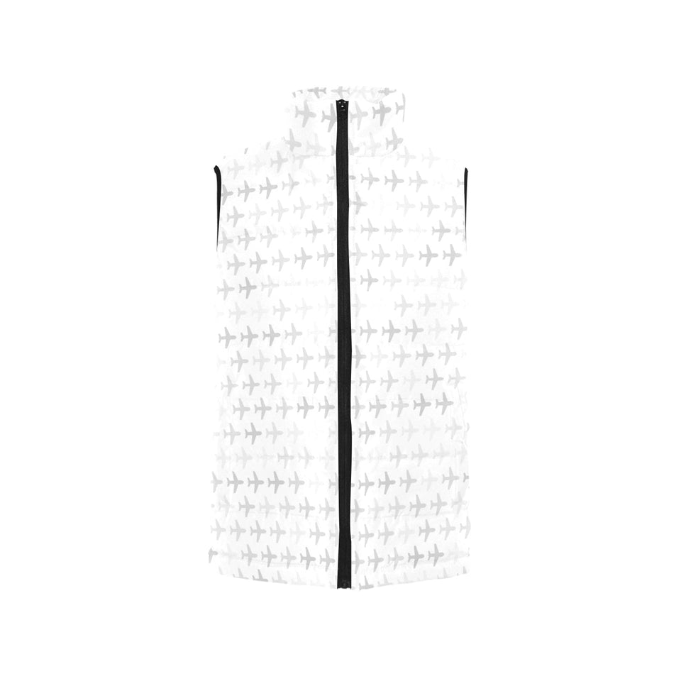 Airplane print pattern Men's Padded Vest