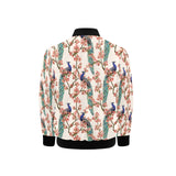 Peacock tropical flower pattern Kids' Boys' Girls' Bomber Jacket