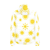 Sun pattern Men's Padded Hooded Jacket