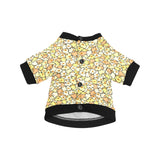 Popcorn Pattern Print Design 03 All Over Print Pet Dog Round Neck Fuzzy Shirt