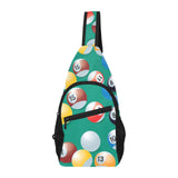 Billiard Ball Pattern Print Design 01 All Over Print Chest Bag