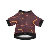 Boomerang Australian aboriginal ornament circle bl All Over Print Pet Dog Round Neck Fuzzy Shirt