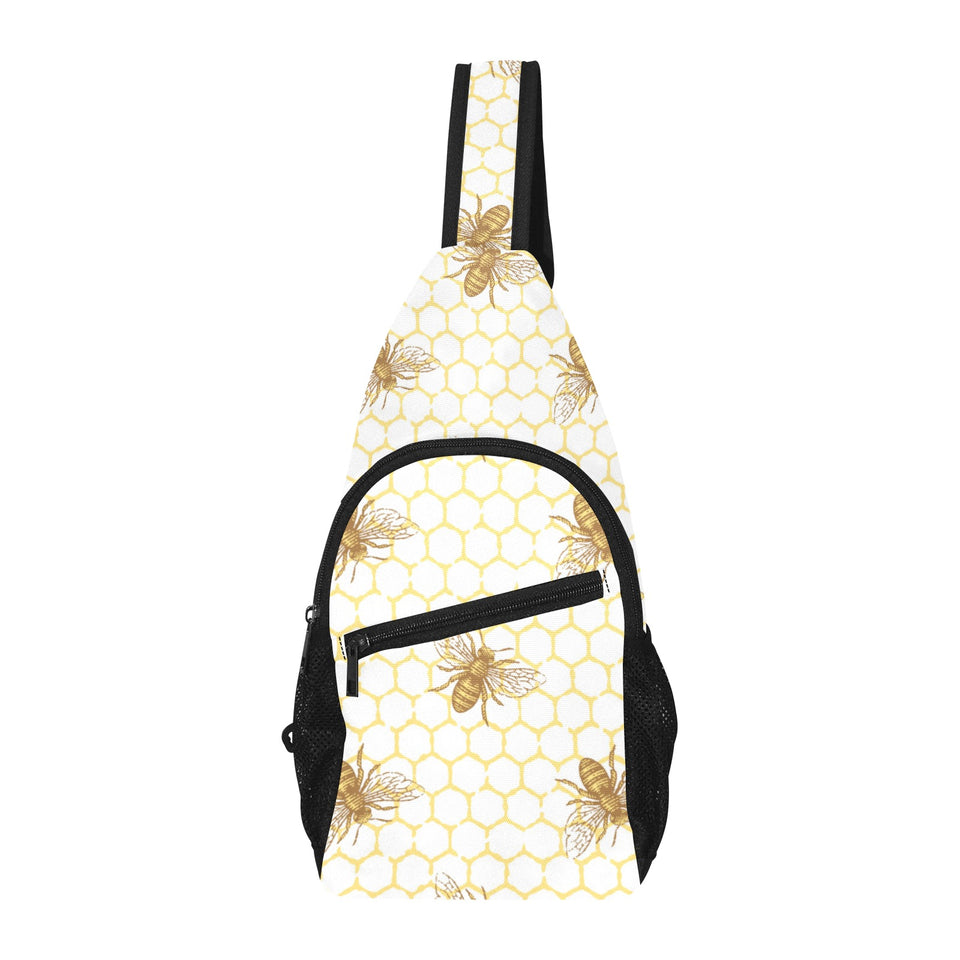 Bee honeycomb seamless design pattern All Over Print Chest Bag