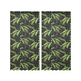 Green Peas Pattern Print Design 02 Gauze Curtain