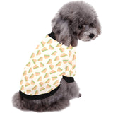 Sandwich Pattern Print Design 01 All Over Print Pet Dog Round Neck Fuzzy Shirt
