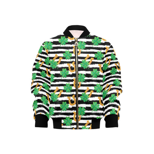 Horseshoes Pattern Print Design 01 Kids' Boys' Girls' Bomber Jacket