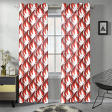 Fire flame symbol design pattern Gauze Curtain