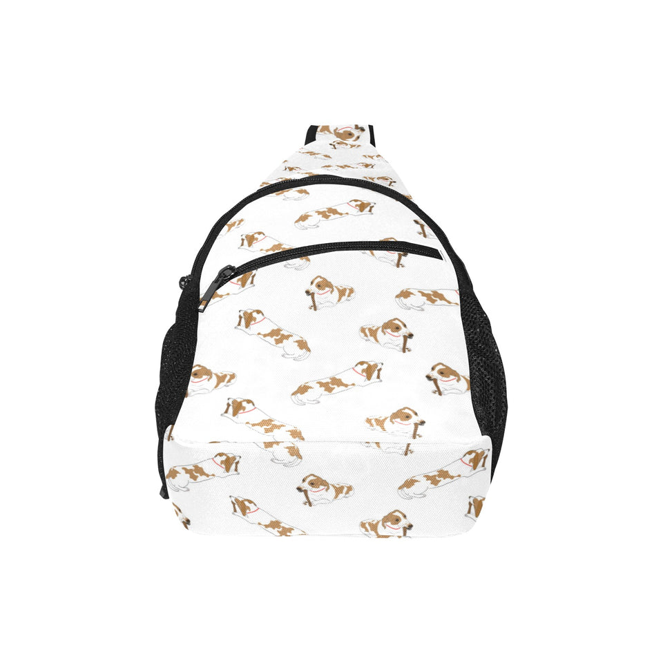 Jack Russel Pattern Print Design 04 All Over Print Chest Bag