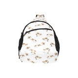 Jack Russel Pattern Print Design 04 All Over Print Chest Bag