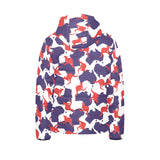 Kangaroo Australian pattern Kids' Boys' Girls' Padded Hooded Jacket