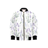 Hand painting Watercolor Lavender Kids' Boys' Girls' Bomber Jacket
