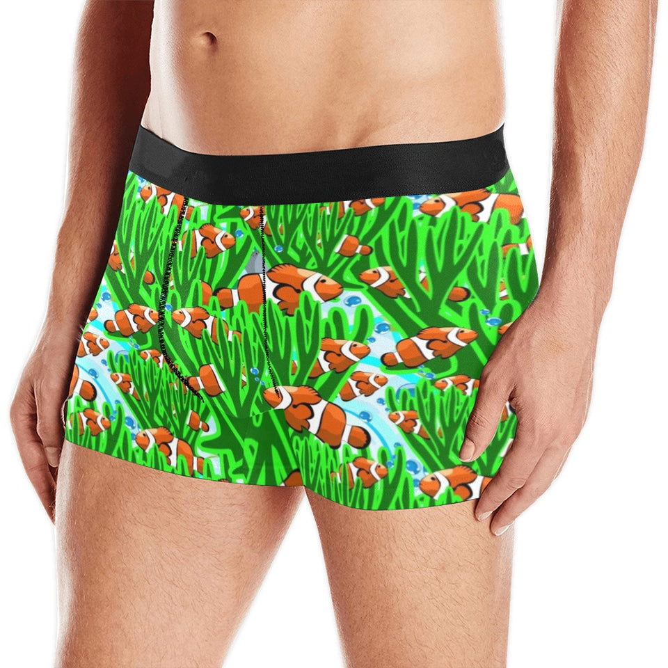 Clown Fish Pattern Print Design 01 Men's All Over Print Boxer Briefs Men's Underwear