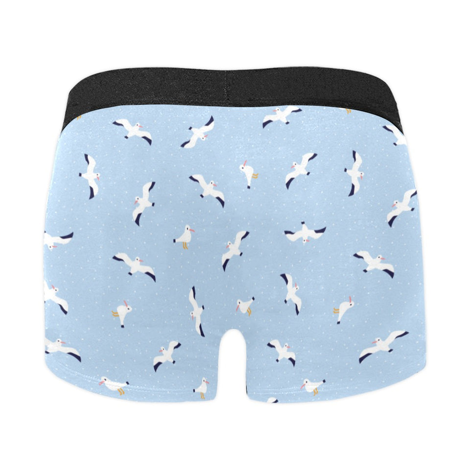 Seagull Pattern Print Design 02 Men's All Over Print Boxer Briefs Men's Underwear