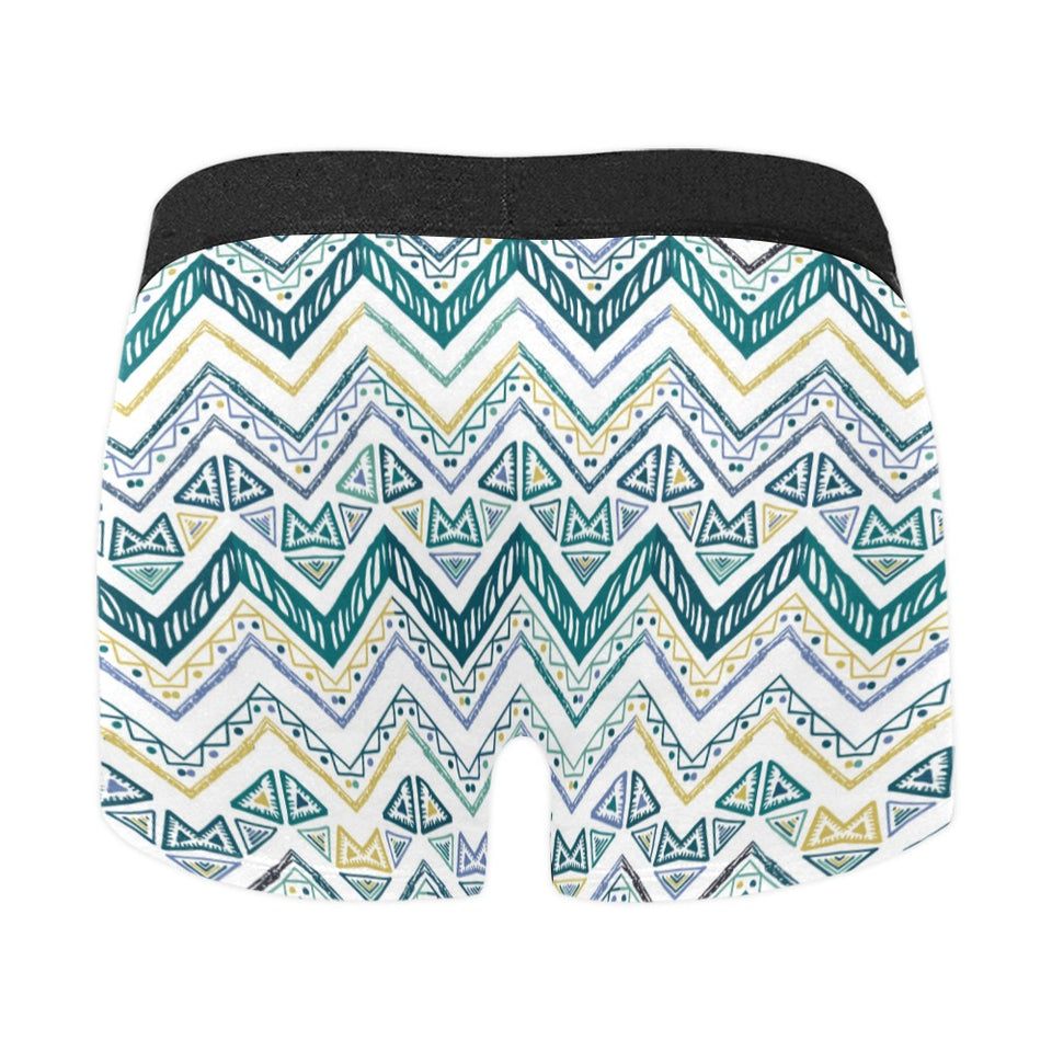 zigzag  chevron paint design pattern Men's All Over Print Boxer Briefs Men's Underwear