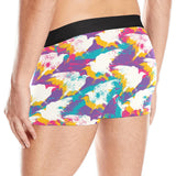 Colorful crow illustration pattern Men's All Over Print Boxer Briefs Men's Underwear