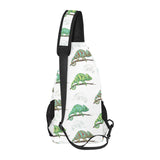 Chameleon lizard pattern All Over Print Chest Bag