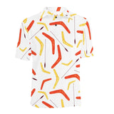 Waterclor boomerang Australian aboriginal ornament Men's All Over Print Polo Shirt