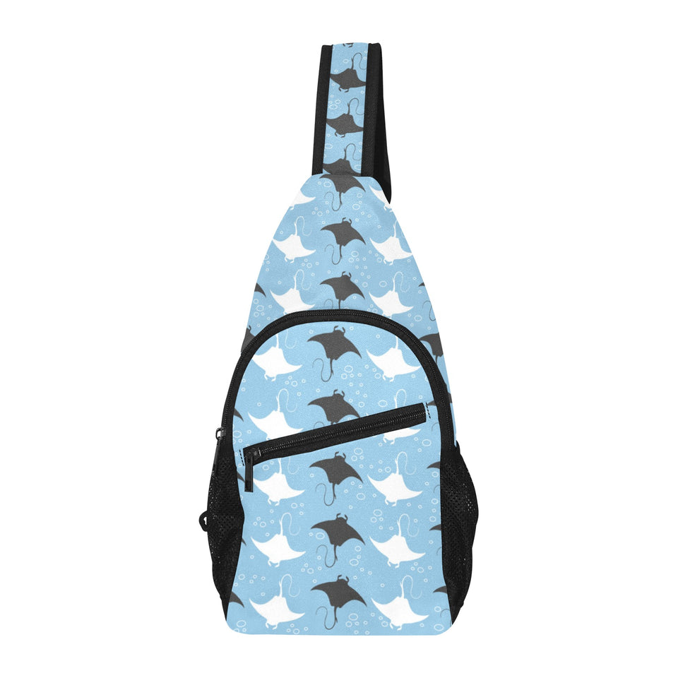 Stingray Pattern Print Design 03 All Over Print Chest Bag