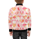 Hand drawn heart design pattern Kids' Boys' Girls' Bomber Jacket