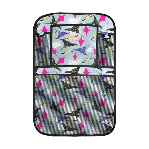 Stingray Pattern Print Design 01 Car Seat Back Organizer